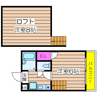 大阪府大阪市西区千代崎２丁目 間取り