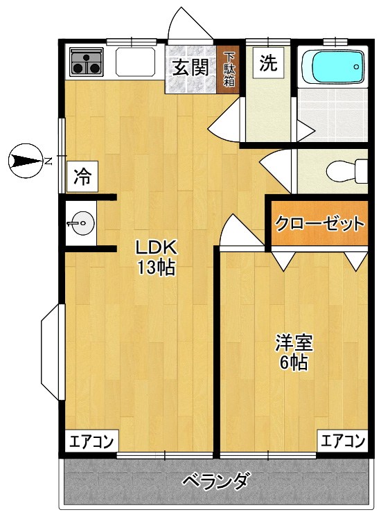 スカイコーポ 間取り図