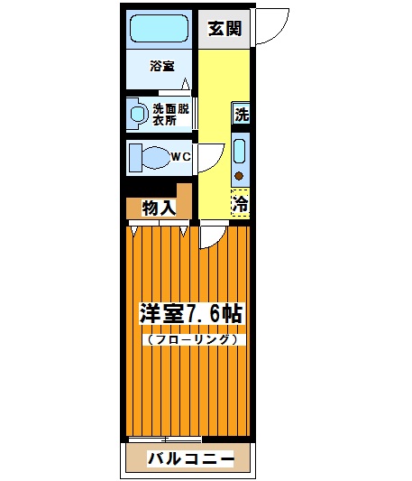 Kハイム 間取り図