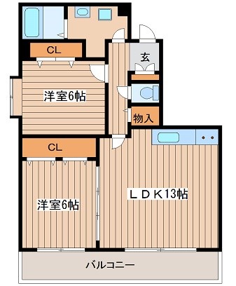 大阪府大阪市中央区農人橋１丁目 間取り
