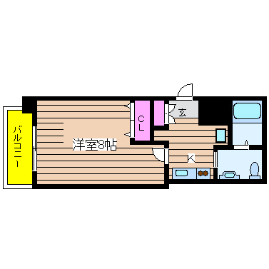 大阪府大阪市中央区東心斎橋１丁目 間取り