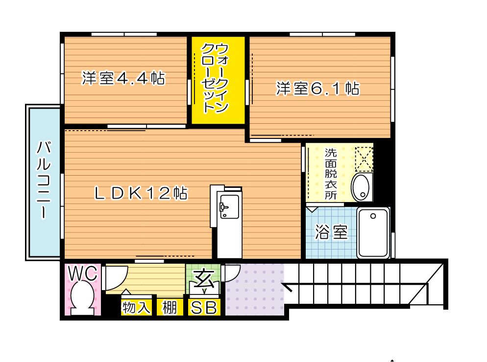 ガーデン　アンソレイユ 間取り図