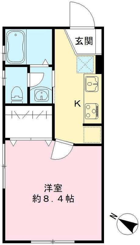 ユニヴェール華 105号室 間取り