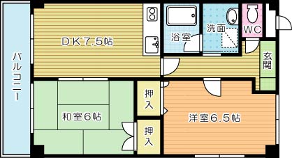 メゾンドプラムⅡ 204号室 間取り