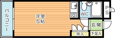 山内ピュアシティ黄金(分譲賃貸) 202号室 間取り