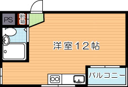 朝日ハイツ 307号室 間取り