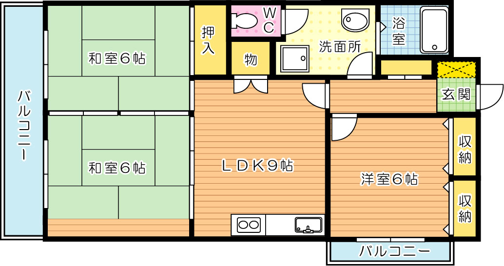 ロイヤルサルーン真鶴 401号室 間取り