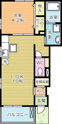 ミニョン 101号室 間取り