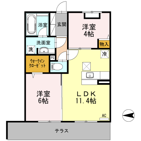 ピオニー北石切 間取り