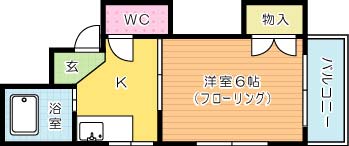 朝日ハイツ　 101号室 間取り