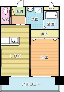 ＬＥＡＤ真鶴（リード真鶴）(高齢者向け優良賃貸住宅) 507号室 間取り
