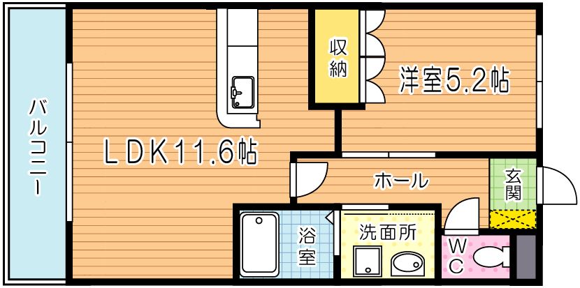 ビューステージ 502号室 間取り