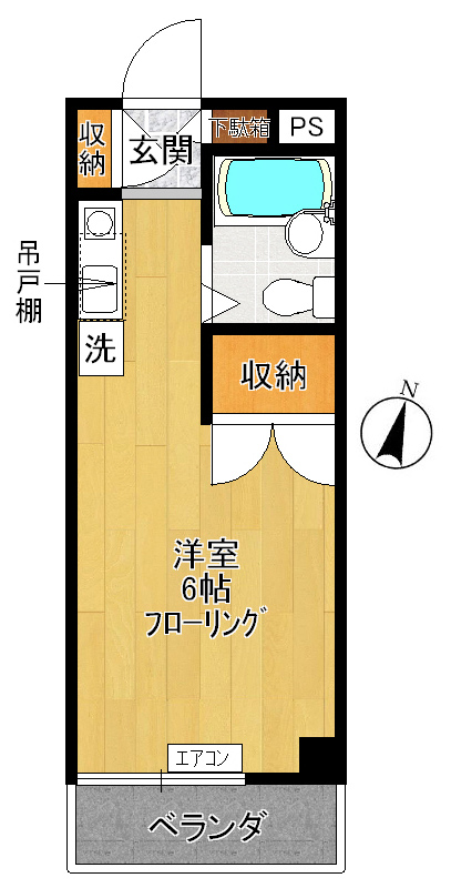 ファインヒル生田 103号室 間取り