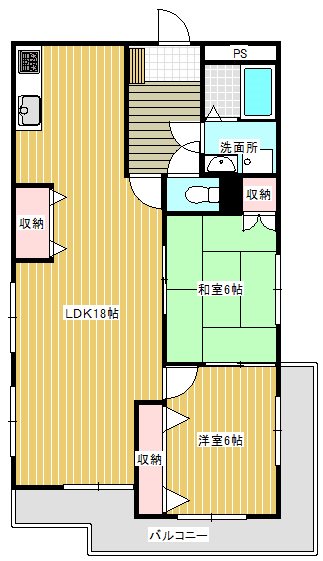 第一葵マンション 207号室 間取り