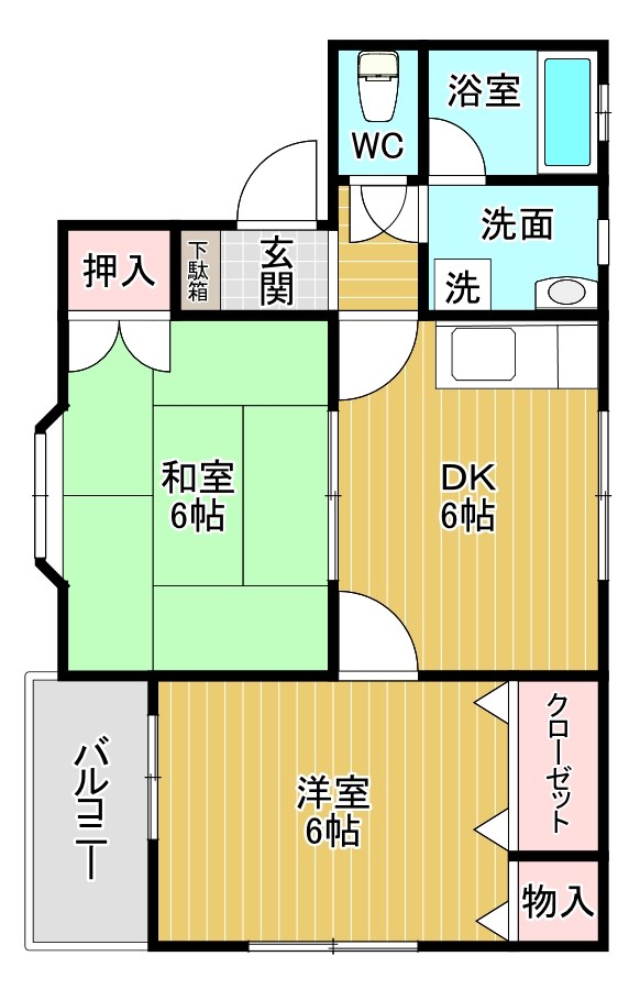 クレイン貫 間取り図