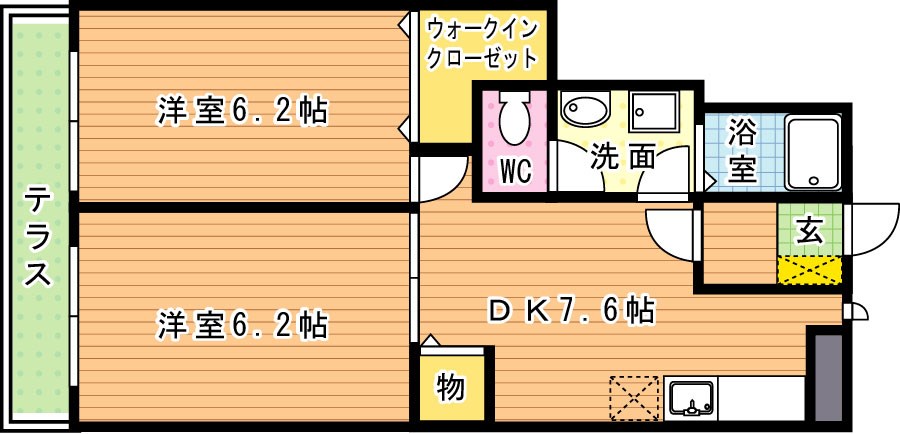 ソレアード本城　Ａ棟 間取り図