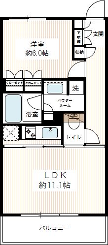 クリオ黄金町参番館 0603号室 間取り