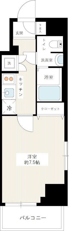ヴェルト川崎イースト 0402号室 間取り