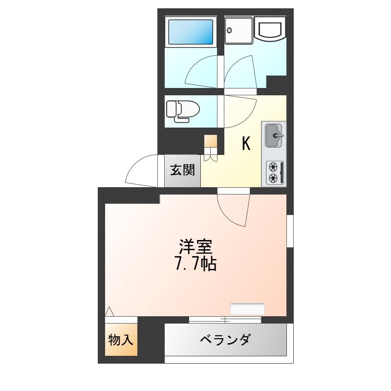 プレヴィール 101号室 間取り