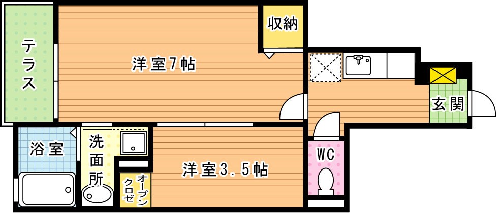 ソレイユ本城 間取り図