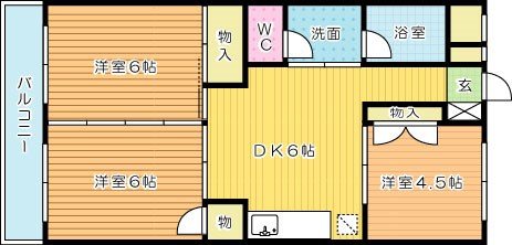 ベルガ中曽根 203号室 間取り