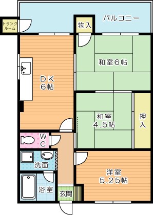 北九ビル 301号室 間取り