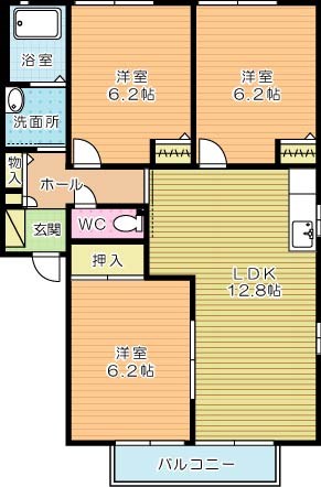 グランディール８６　Ｃ 202号室 間取り