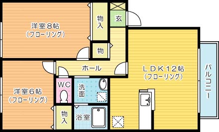 ロード＆スカイ　風 101号室 間取り