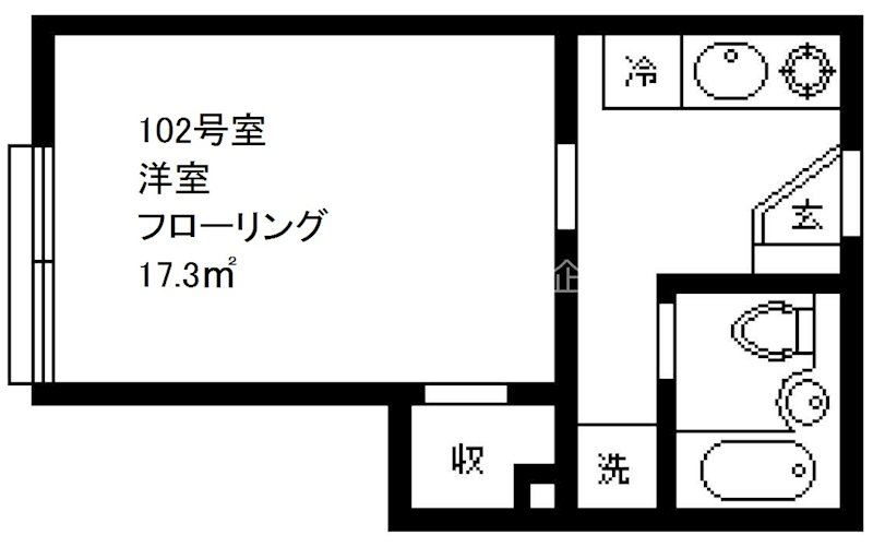 フラットK柿の木坂 間取り