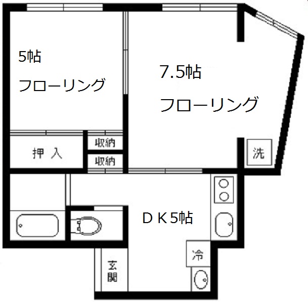 メゾンド柿の木坂Ｂ 間取り図