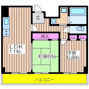 サウスサイドなにわ筋 間取り