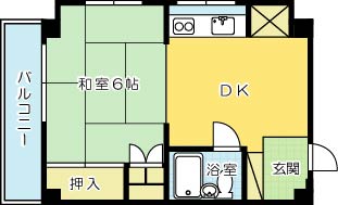 迎ビル 302号室 間取り