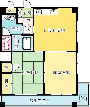 第４泰平ビル 402号室 間取り
