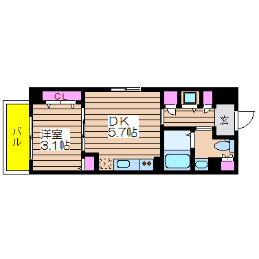 サニーハウス南堀江 間取り