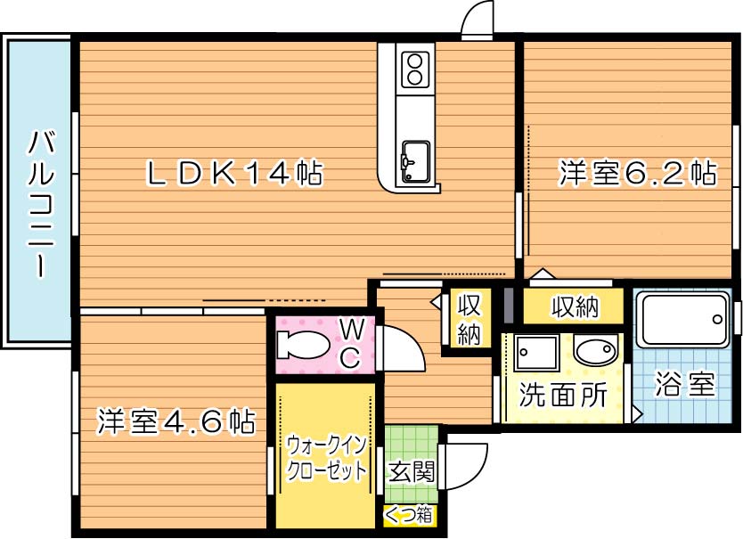 サンベレオ　Ｄ棟 間取り図