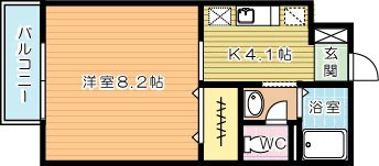 ディアコート到津　 302号室 間取り