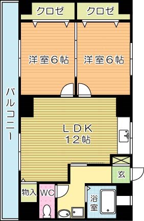 シェリール井堀通り 302号室 間取り