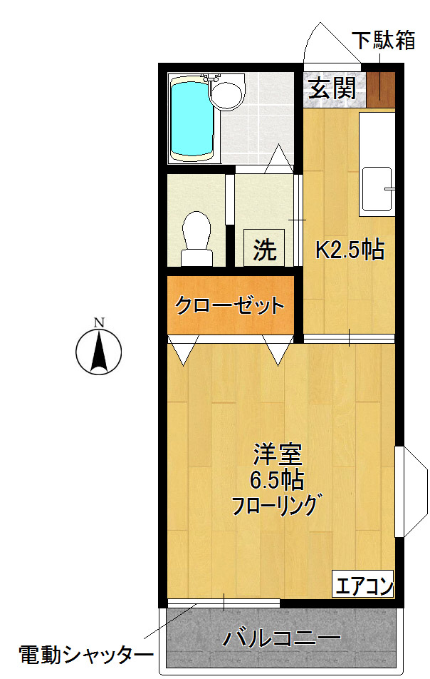 ラ・メゾン・ド・ランジュ 105号室 間取り