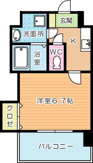 協和大手町ビル  907号室 間取り