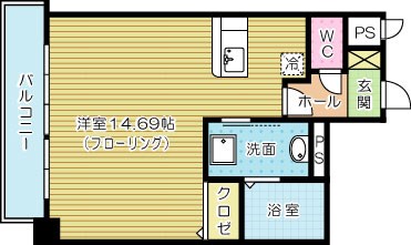 大八ビル 402号室 間取り