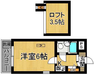 シティパレス川之上町 302号室 間取り
