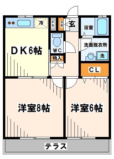 メゾングリシーヌＣ棟 間取り図