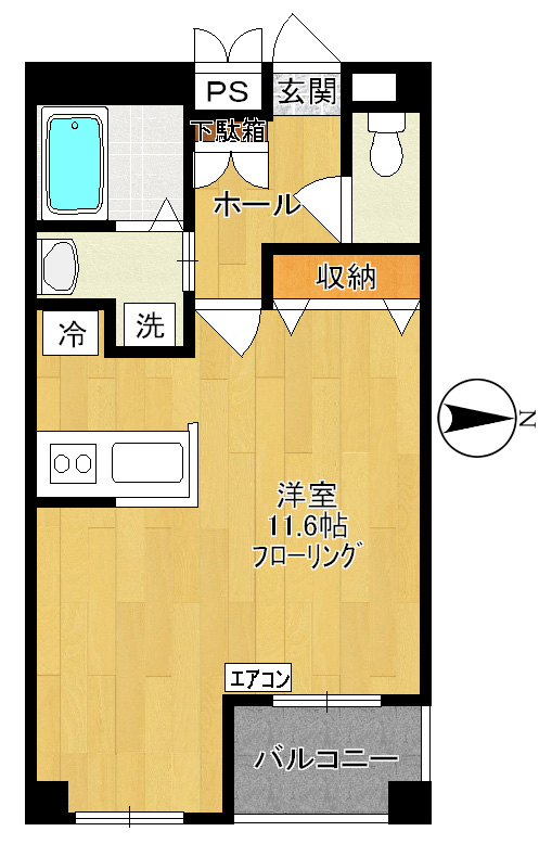 グリーンフォートII 302号室 間取り