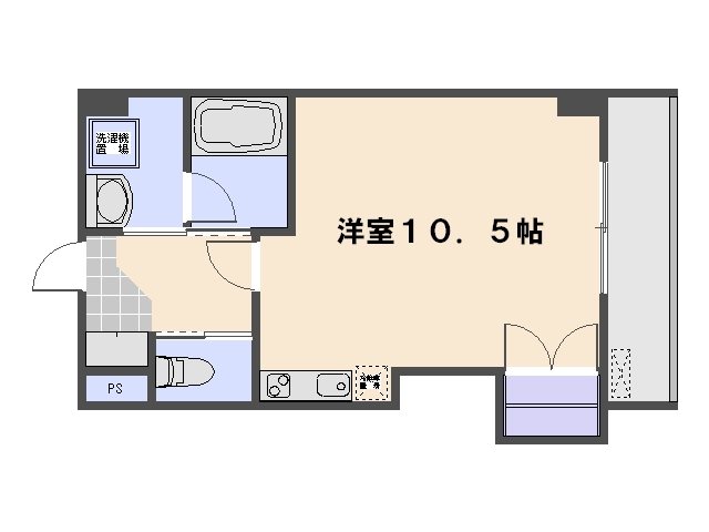 マンションそよ風 306号室 間取り