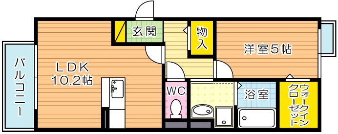 エトワール中井 302号室 間取り