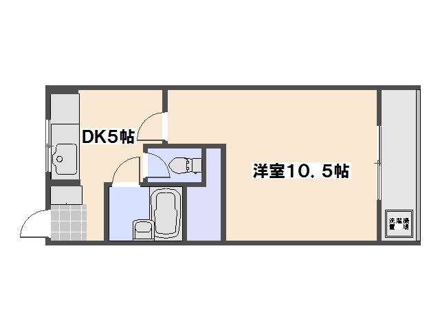 第一タウン皆賀 306号室 間取り