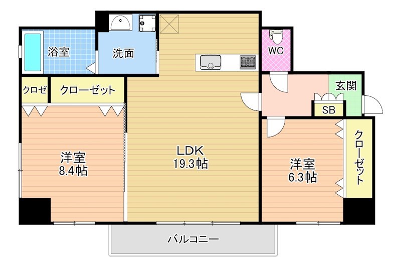 SQUARE152（スクエア152） 1001号室 間取り