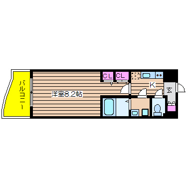 大阪府大阪市西区川口１丁目 間取り