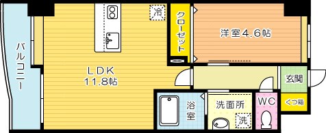 レジナスイート田町 602号室 間取り