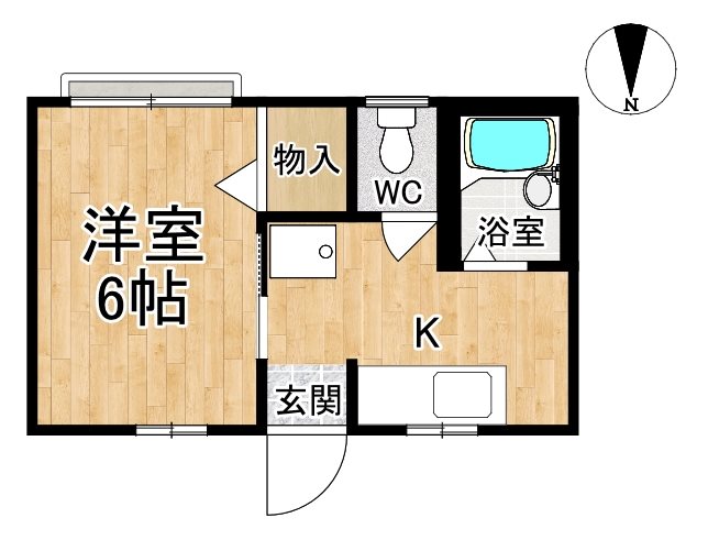 チェルヴォ 205号室 間取り